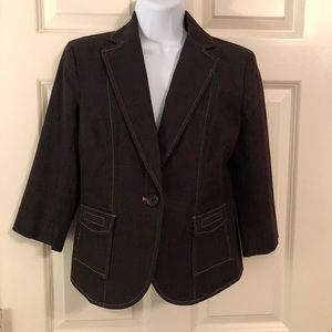 Ann Taylor Loft Size 4 brown casual blazer